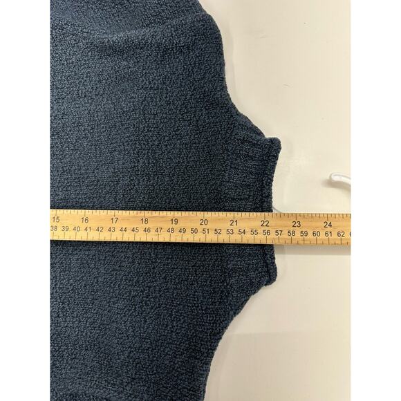 Carolyn Taylor Womens Sweater Size Small Blue Fuzzy Long Sleeve V-Neck - Picture 10 of 11